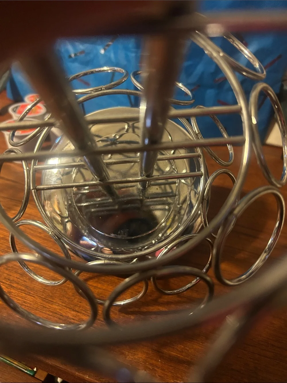 Coffee Pod K-Cup Carousel Holder - Silver chrome